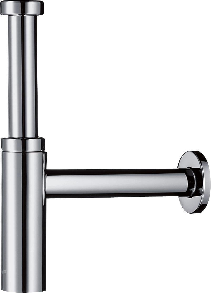 Hansgrohe Designsiphon FLOWSTAR S Chrom – Flaschensiphon DN 32 mit 65–165 mm Verstellweg