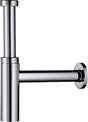 Hansgrohe Designsiphon FLOWSTAR S Chrom – Flaschensiphon DN 32 mit 65–165 mm Verstellweg
