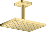 AXOR Kopfbrause 245 x 185 mm 1 Jet EcoSmart Chrom – Rain-Duschkopf für Wand- und Deckenmontage