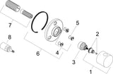 HANSGROHE Trio/Quattro S Unterputz-Umstellventil chrom für 3 Verbraucher