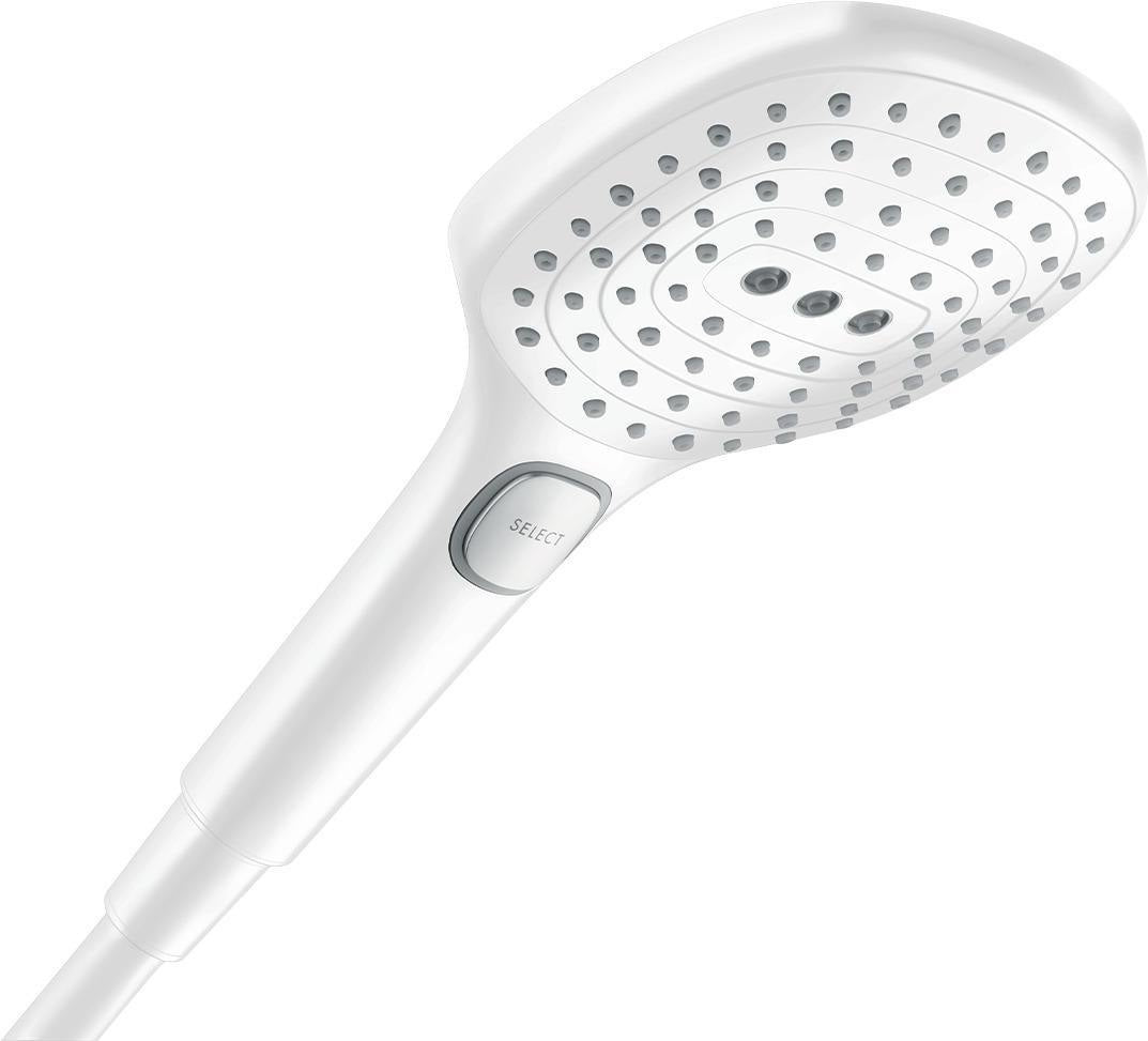 HANSGROHE Raindance Select E 120 3jet EcoSmart Handbrause – 3 Strahlarten, Antikalk, schwarz