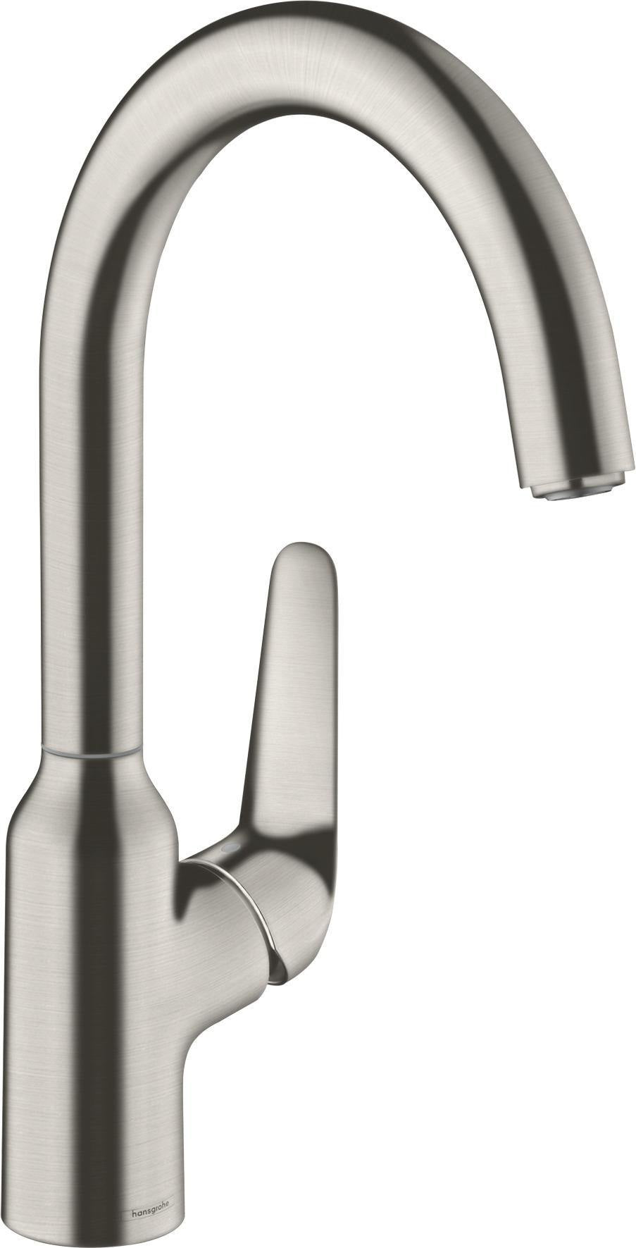 HANSGROHE HG Spültischmischer 220 Schwenkauslauf M421-H220 Chrom – ComfortZone 220, 360° Schwenkbereich