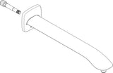 Hansgrohe HG Brausearm Rohr chrom – 350 mm Ausladung, UBA-konform