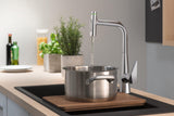 HANSGROHE HG Spültischmischer 300 Select 2jet sBox Ausziehbrause M5117-H300 Chrom
