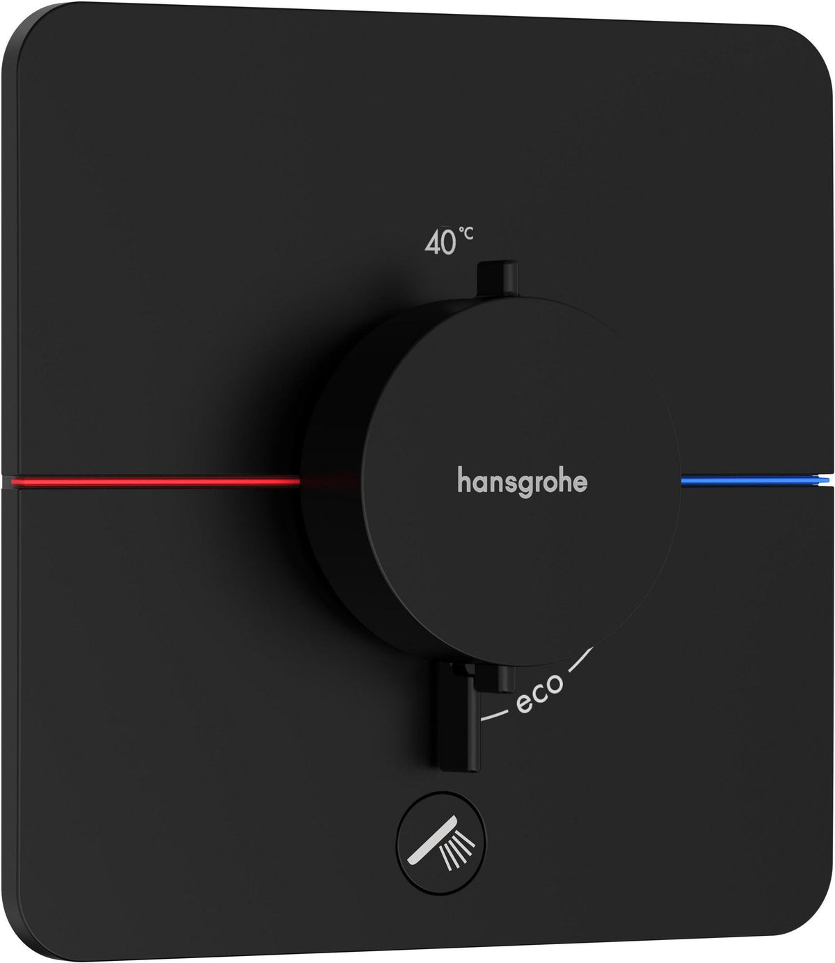 HANSGROHE ShowerSelect Comfort Q Thermostat chrom – 1 Verbraucher, Select-Taste, Mengensteuerung