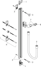 HANSGROHE RAINDANCE UNICA S Brausestange 900 mm mit Brauseschlauch 1600 mm chrom