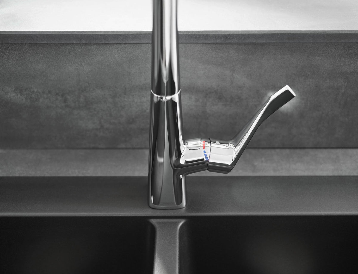 HANSGROHE Metris M71 Einhebel-Küchenmischer 320 mit sBox und Ausziehbrause, Chrom