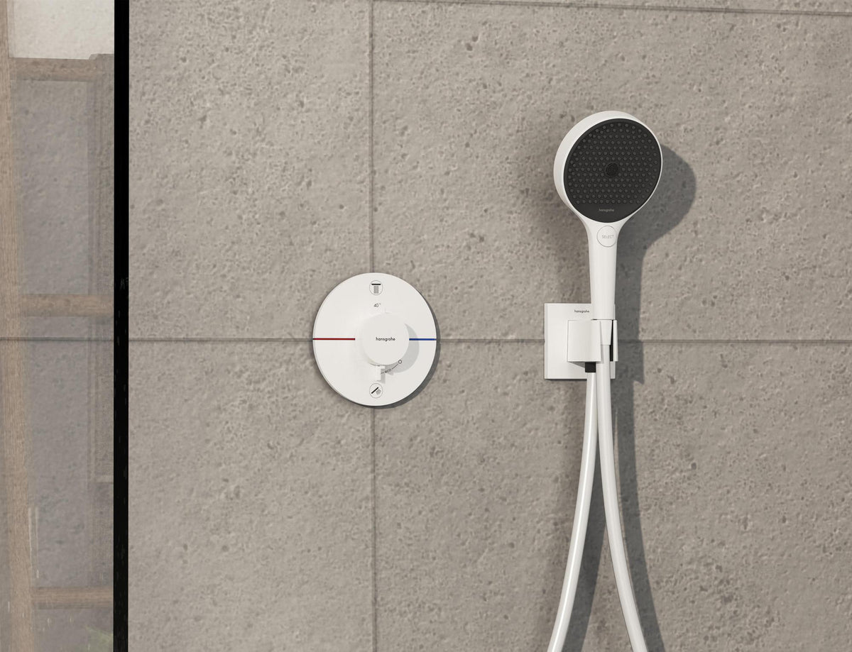 HANSGROHE ShowerSelect Comfort S Thermostat Fertigmontageset Unterputz Chrom für 2 Verbraucher