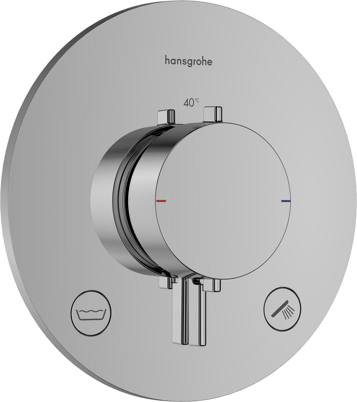 HANSGROHE Ecostat Comfort S Thermostat UP Fertigset für 2 Verbraucher mit Sicherungskombination
