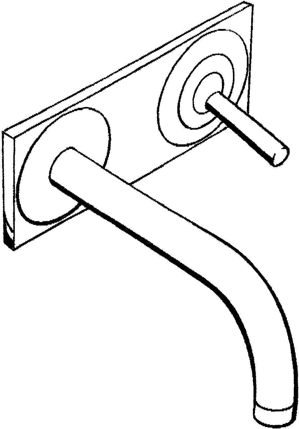 AXOR Uno² Einhebel-Waschtischmischer DN 15 Unterputz mit 165 mm Auslauf und Ablaufgarnitur in Chrom