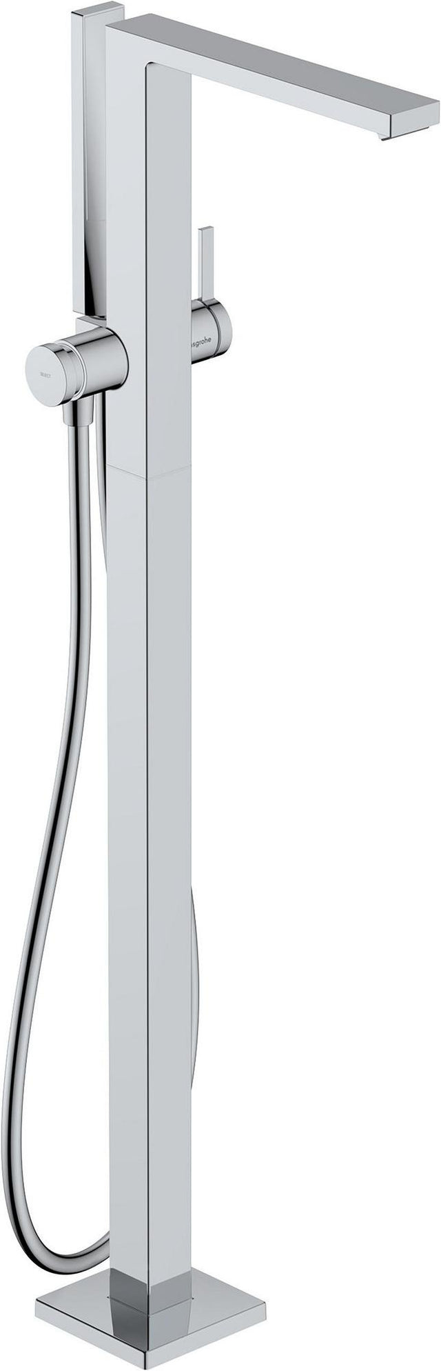 HANSGROHE Einhebel-Wannenmischer Tecturis E bodenstehend chrom mit Stabhandbrause