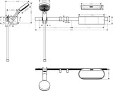 Hansgrohe WallStoris Duschset mattschwarz – Handbrause, Wandstange, Ablagekorb & Zubehör