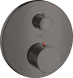 schwarz / brushed black chrome