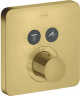 AXOR ShowerSelect Soft Thermostat für 2 Verbraucher – Chrom, Select-Button, quadratisch