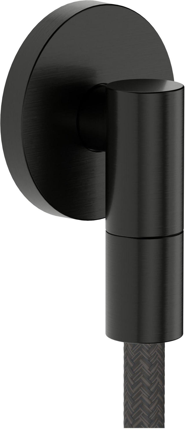 Hansgrohe FixFit Fine S Wandanschluss mit Rückflussverhinderer, 1/2 Zoll, schwarz