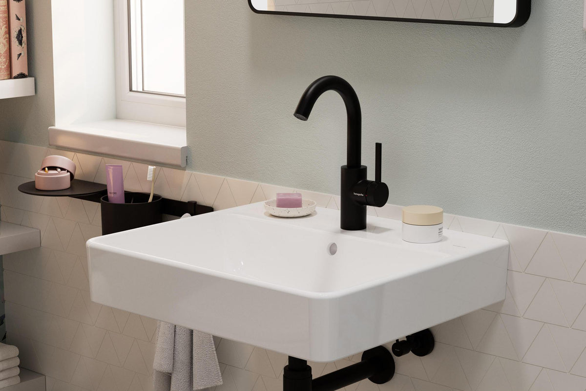 HANSGROHE Zesis S 210 Einhebel-Waschtischmischer mit Schwenkauslauf und Zugstangen-Ablaufgarnitur, chrom