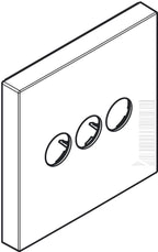 chrom / für Thermostat mit 3 Verbraucher, chrom / keine Angabe