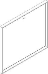 HANSGROHE Xarita E Wandspiegel 800x700 mm mattweiß mit LED-Beleuchtung und IR-Sensor