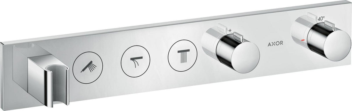 AXOR ShowerSolutions Select Thermostatmodul 530/90 Chrom – 3 Verbraucher, gleichzeitige Nutzung