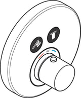 AXOR ShowerSelect Round Thermostat für 2 Verbraucher – Chrom, wandmontiert