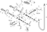 AXOR MONTREUX 2-Griff-Wannenarmatur DN 15, Aufputz, Hebelgriffe, Handbrause, Chrom