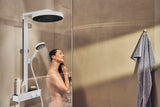 Hansgrohe Rainfinity 350 Showerpipe mit Kopfbrause 360 mm – Chrom, Thermostat, PowderRain