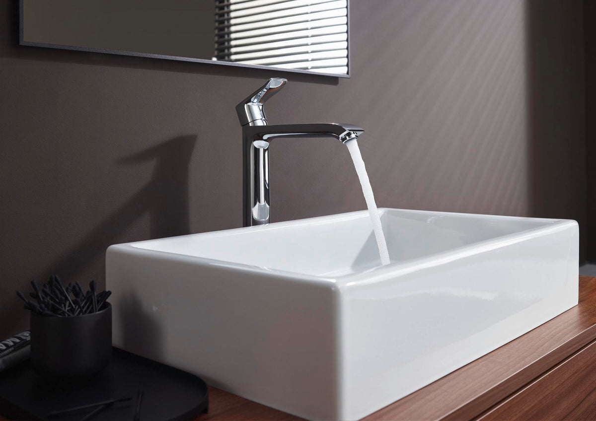 HANSGROHE Metris 260 Einhebel-Waschtischmischer mit ComfortZone, Zugstangen-Ablaufgarnitur und Temperaturbegrenzung, chrom