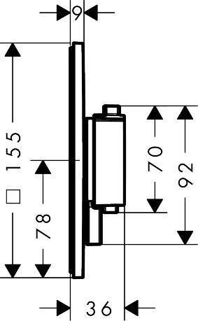 HANSGROHE Ecostat Comfort E Thermostat Fertigset für 2 Verbraucher – BBC, iBox universal 2