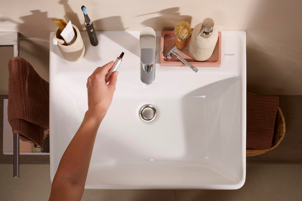 Hansgrohe Xanuia Q Waschtisch 600x480 mm weiß ohne Hahnloch mit Überlauf