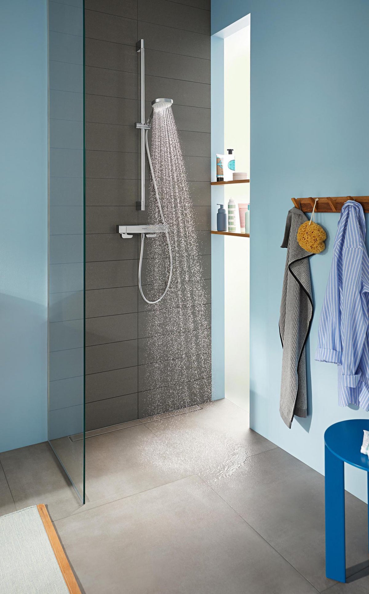 HANSGROHE Handbrause Croma Select E Vario 110 mm weiß/chrom – 3 Strahlarten mit Select-Taste