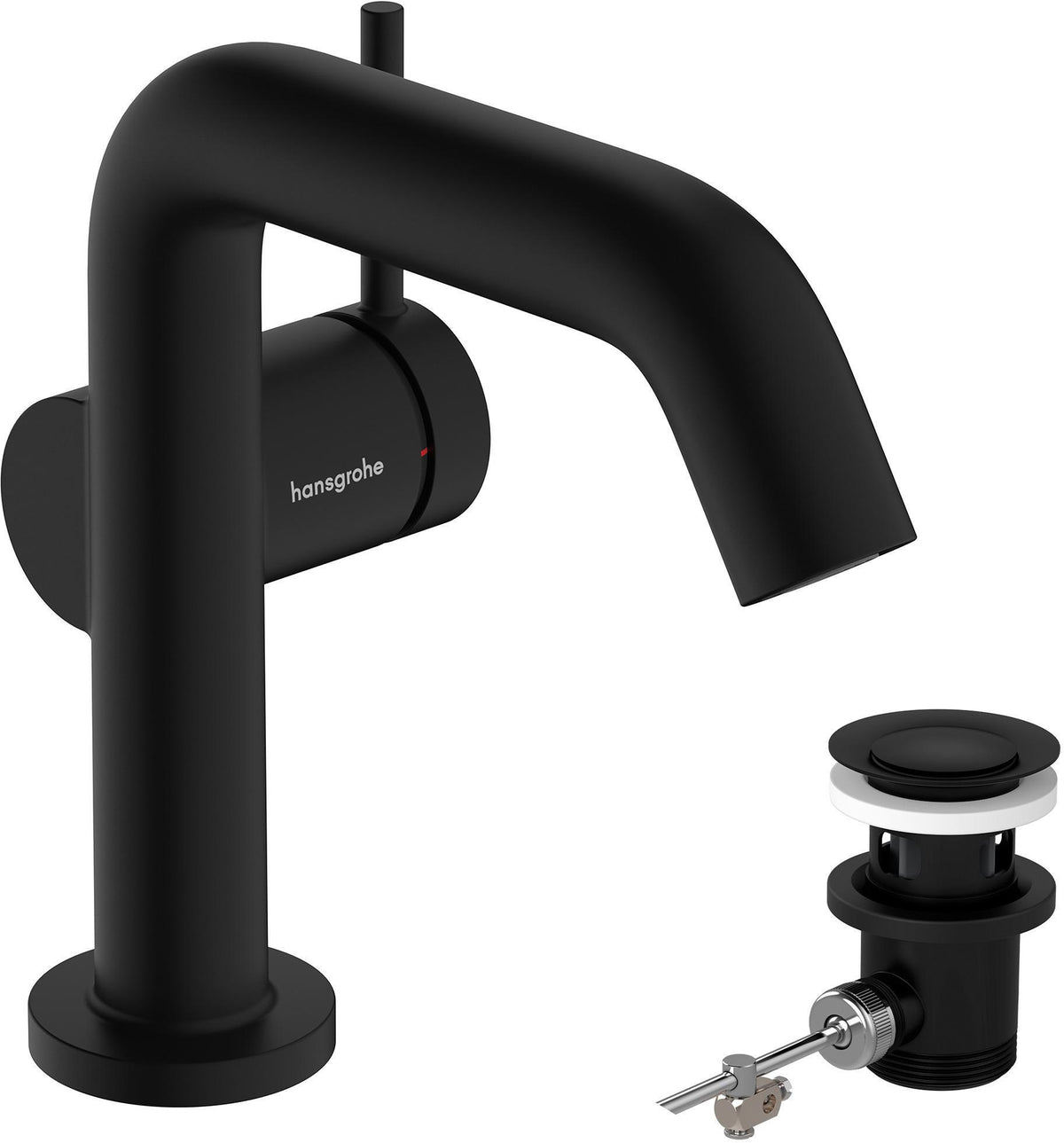 Hansgrohe Tecturis S Einhebel-Waschtischmischer mit ComfortZone 110 und Zugstangen-Ablaufgarnitur, chrom