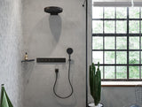HANSGROHE HG Handbrause Rainfinity 130 3jet Chrom – 3 Strahlarten, QuickClean, Select-Taste