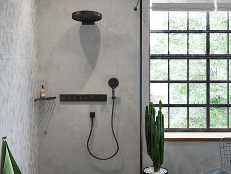 HANSGROHE Rainfinity 130 3jet EcoSmart Handbrause mit Select-Taste und PowderRain