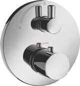 AXOR UNO² Thermostatbatterie Unterputz mit Absperrventil Chrom – 1 Verbraucher, Temperaturbegrenzer