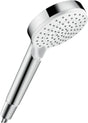 HANSGROHE Handbrause Crometta Vario DN 15, 2 Strahlarten, EcoSmart 9 l/min, weiß/chrom