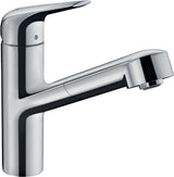 HANSGROHE Focus M42 Spültischmischer 150 Ausziehauslauf chrom – ComfortZone, MagFit, Quick-Connect