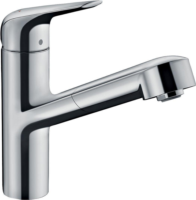 HANSGROHE Focus M42 Spültischmischer 150 Ausziehauslauf chrom – ComfortZone, MagFit, Quick-Connect