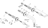 AXOR CITTERIO 3-Loch-Waschtischarmatur DN 15, Unterputz, Hebelgriffe, Chrom – von Hansgrohe