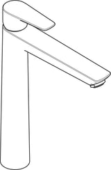 HANSGROHE Talis E Einhebel-Waschtischmischer 240 mit Zugstangen-Ablaufgarnitur, chrom
