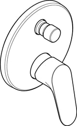 HANSGROHE Focus Einhebel-Wannenmischer Chrom – Wandmontage, 2 Verbraucher, Thermostat