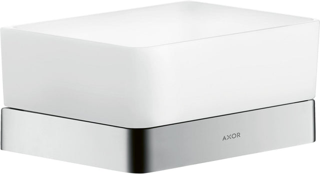 AXOR Universal Softsquare Seifenablage für Dusche, Wandmontage, Glas mit Ablauflöchern, Chrom