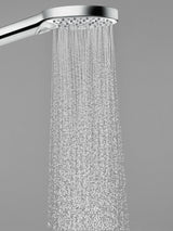 HANSGROHE Raindance Select S 120 Brauseset mit 3 Strahlarten, Select-Taste und Seifenschale in Chrom