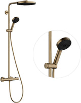 HANSGROHE Showerpipe Pulsify S Puro 1jet mit EcoSmart-Thermostat, chrom – 260 mm Kopfbrause