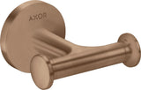 AXOR Universal Circular Handtuchhaken doppelt in brushed bronze – Wandmontage mit verdeckter Befestigung