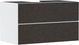 HANSGROHE Xevolos E Waschtischunterschrank 980 mm mattweiß/eiche dunkel grifflos PushOpen