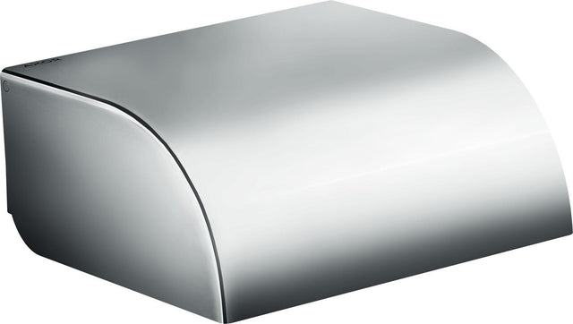 AXOR Universal Circular Toilettenpapierhalter mit Deckel, Chrom, Wandmontage, verdeckte Befestigung