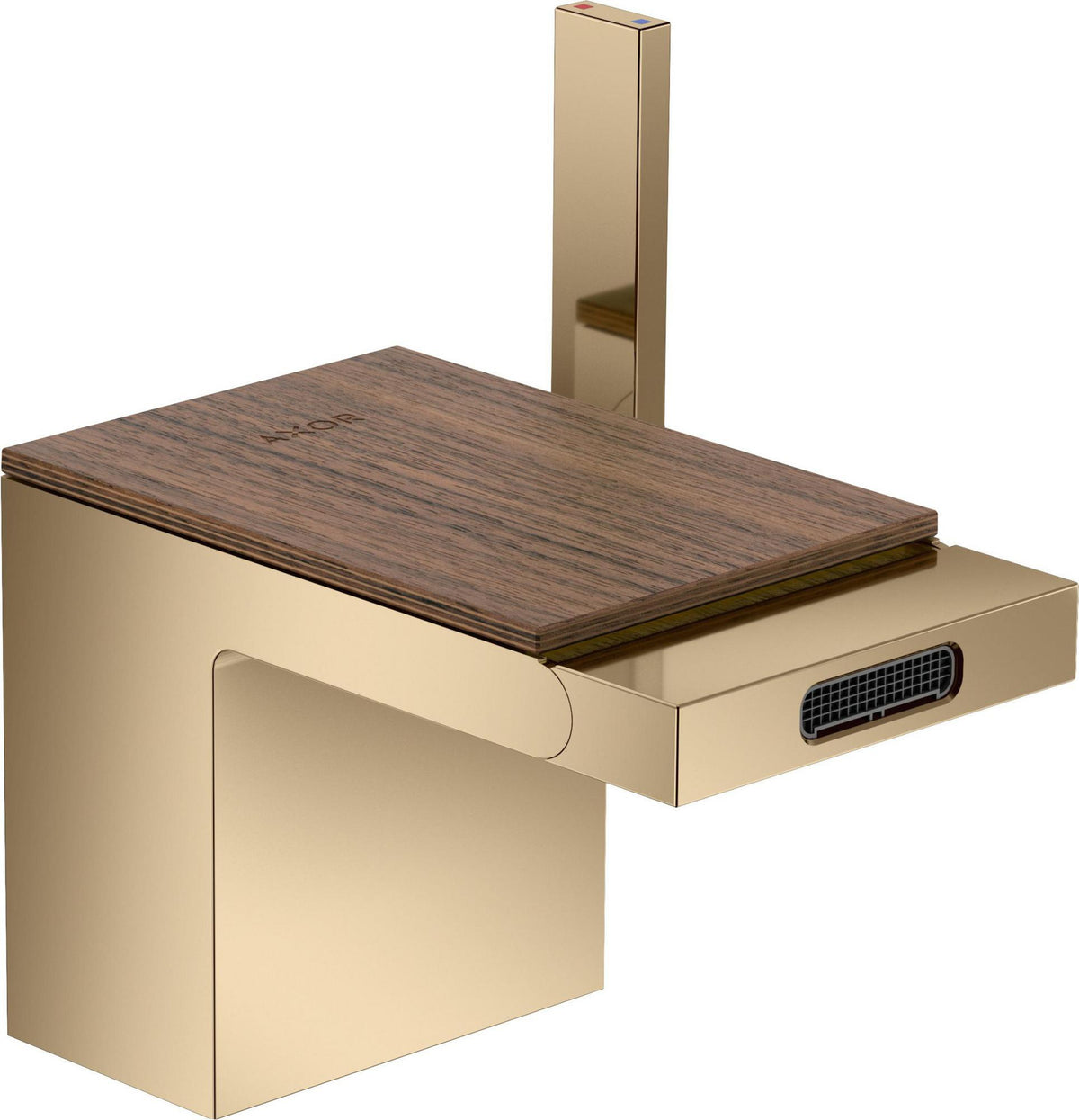 AXOR MyEdition Platte 150 in Leder – Abnehmbare Design-Abdeckung für Waschtischarmaturen