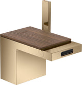 AXOR MyEdition Platte 150 in Leder – Abnehmbare Design-Abdeckung für Waschtischarmaturen
