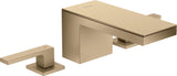 AXOR MYEDITION 3-Loch-Waschtischmischer 70 ohne Platte in polished gold optic – PowderRain
