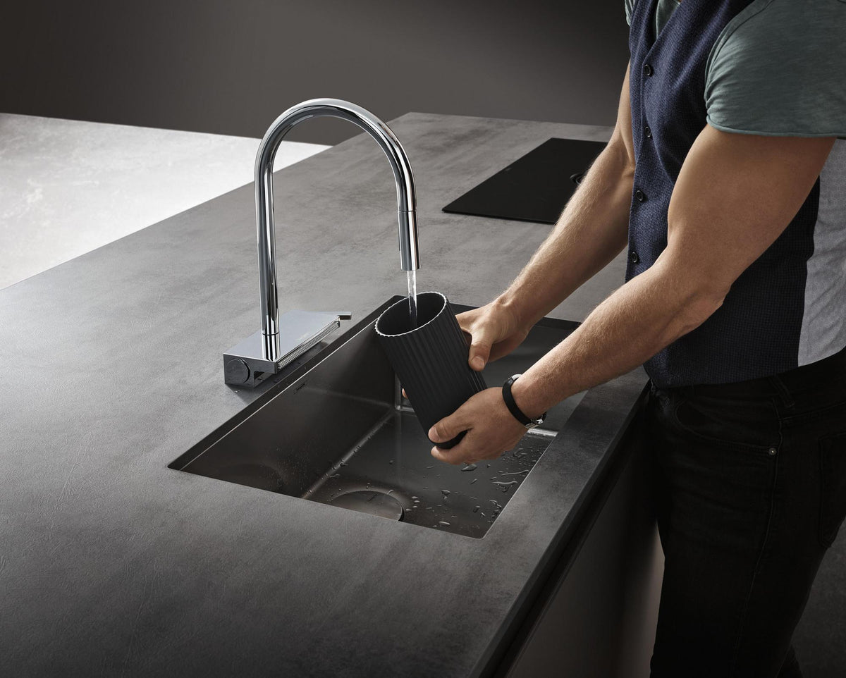 HANSGROHE Aquno Select M81 Spültischmischer 170 mit Ausziehbrause 3jet sBox chrom